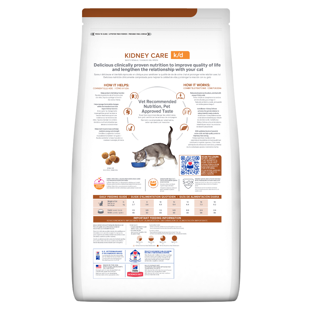 Comida Para Gato Hills Prescription Diet Bienestar Renal K/D Pollo