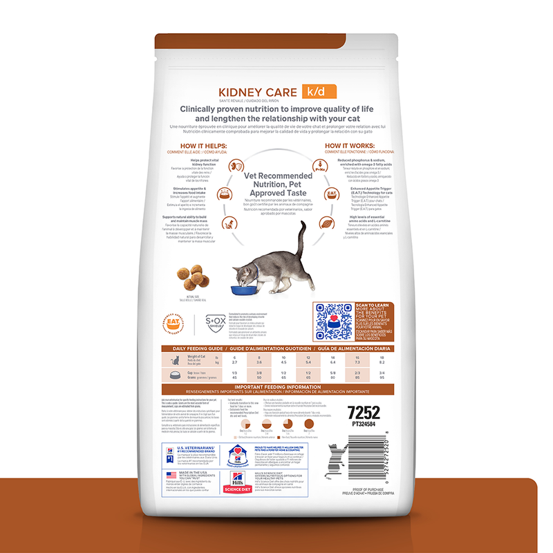 Comida Para Gato Hills Prescription Diet Bienestar Renal K/D Pollo