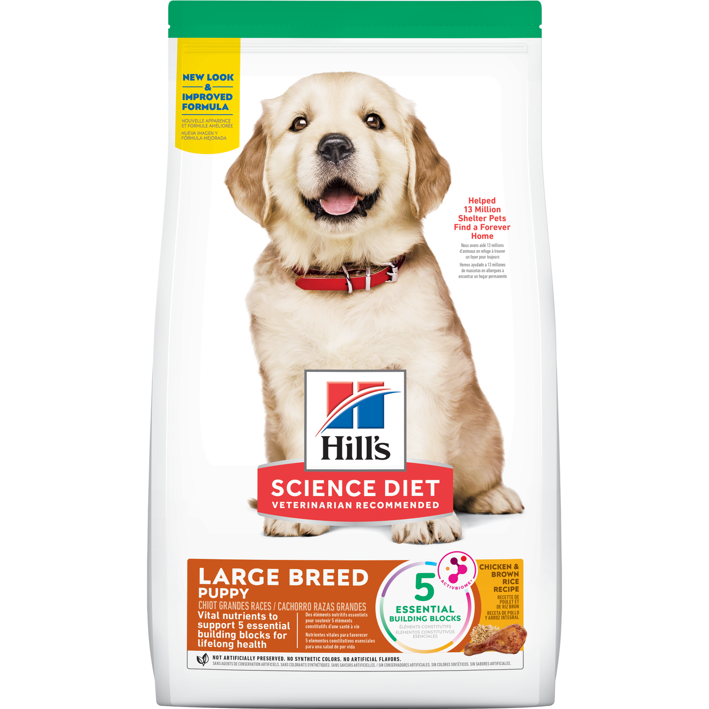 Comida para perros Hills Cachorros Razas Grandes  27,5Lbs