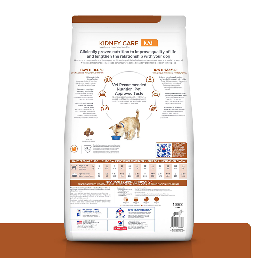 Comida para Perro Hills Prescription Cuidado Renal K/D