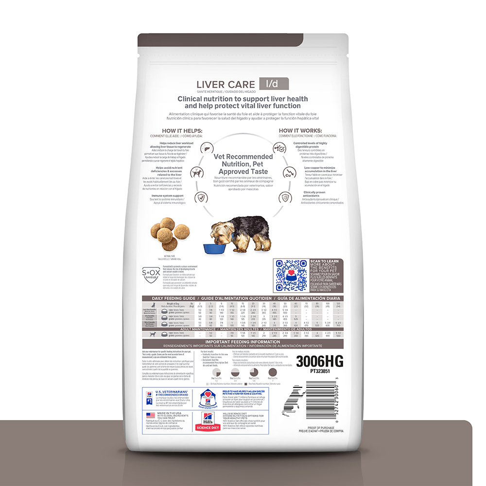 Comida Para Perro Hills Prescription Diet Liver Care L/D Pollo