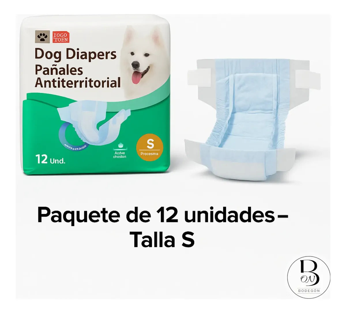 Pañal Postquirurgico Y Antiterritorial X12 Und