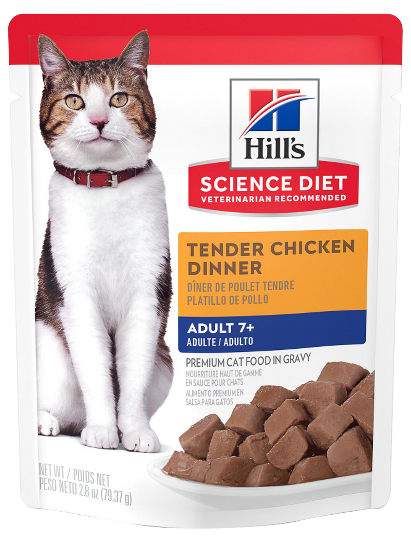 Alimento Humedo para Gato Hills 7+ pollo