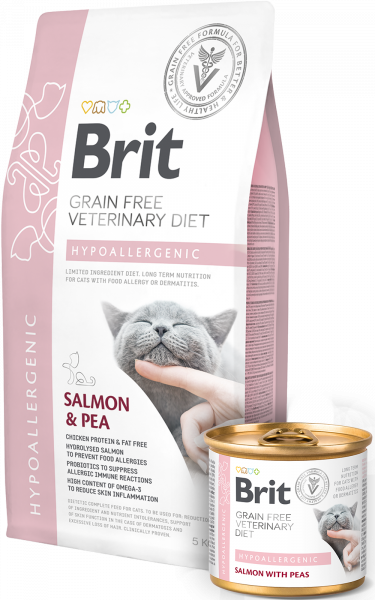Alimento para Gato Brit Dieta Veterinaria Hypoallergenic para Gato
