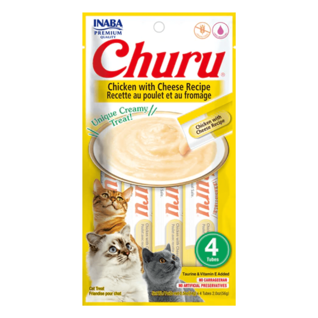 Churu Para Gato Pollo y Queso X 4 Unidades