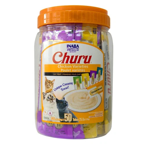Churu para Gato Variedad de Pollo x 50 unidades