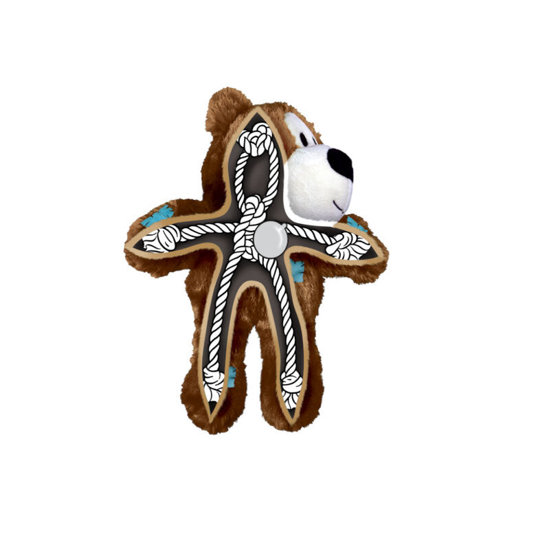 KONG Wild Knots Bear España | Peluche Resistente con Sonido para Perros