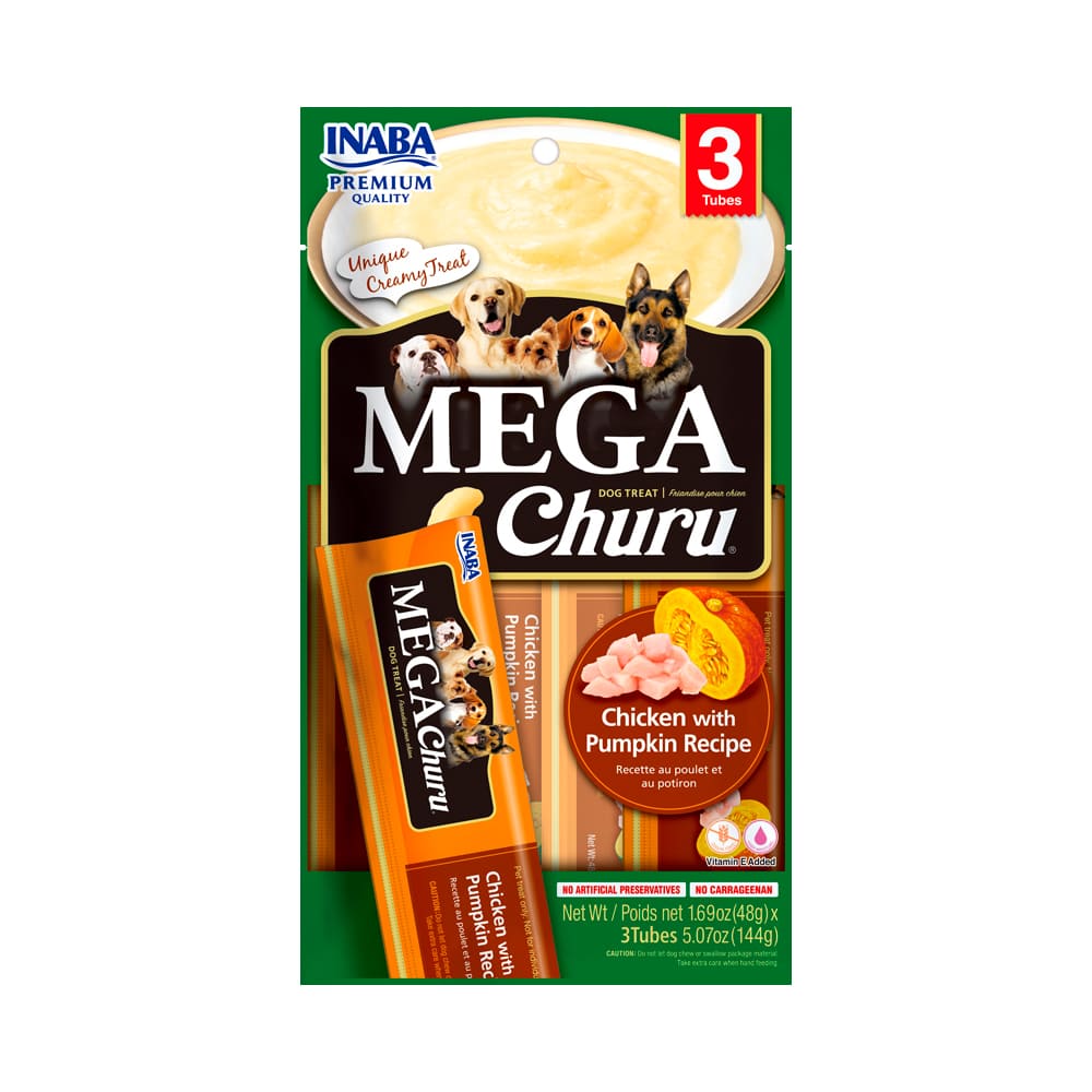 Snack para Perro  Mega Churu Pollo y Calabaza