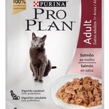 Alimento Humedo Proplan para Gato Adulto Salmon  en Salsa 85 Grs
