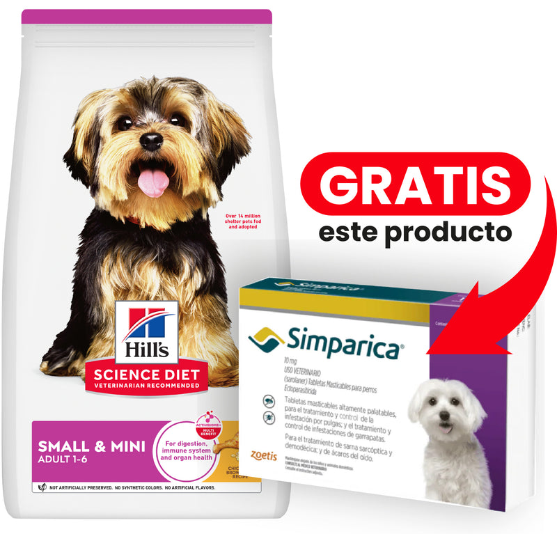 Alimento Para Perro Hill's Adulto Small Paws 1-6 Pollo y Arroz
