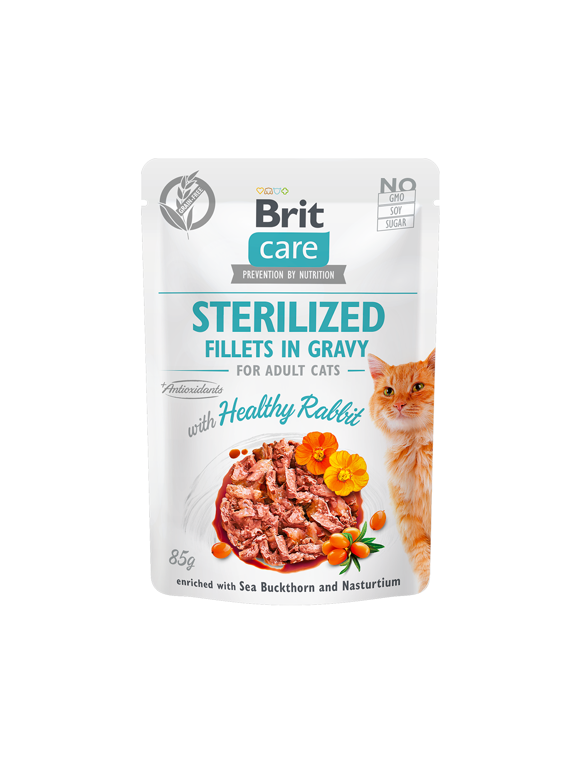 Alimento Húmedo Para Gato Brit Care Esterilizado 85g