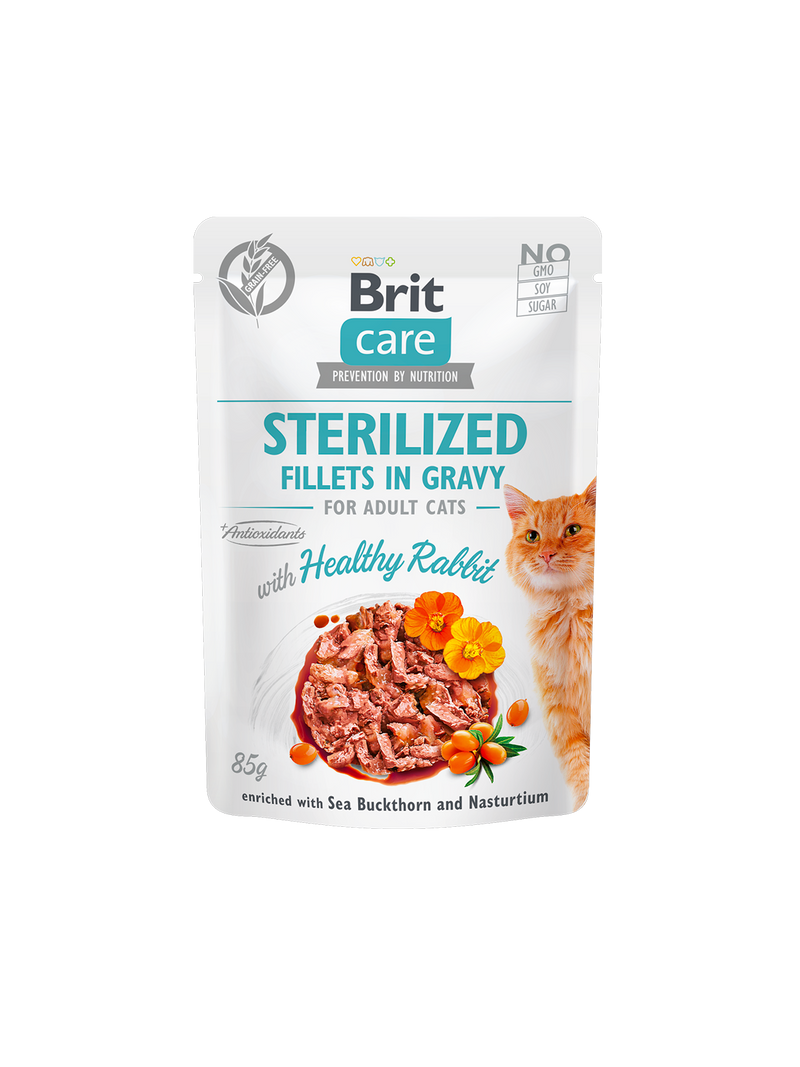 Alimento Húmedo Para Gato Brit Care Esterilizado 85g