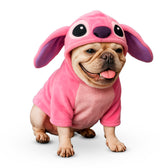 Disfraz para perro Stitch rosa Angel – Suéter cálido y divertido para mascotas
