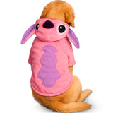 Disfraz para perro Stitch rosa Angel – Suéter cálido y divertido para mascotas