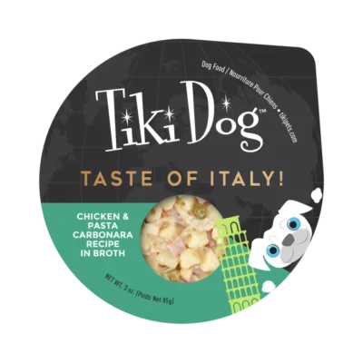 Alimento Humedo Tiki Dog Pollo y Pasta Carbonara