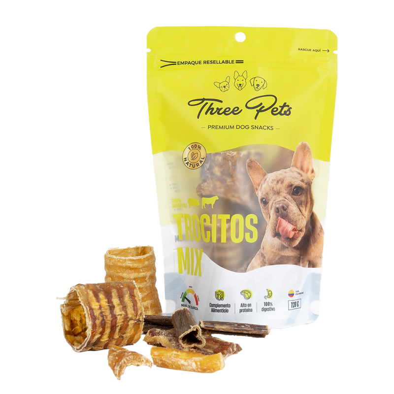 Snack Para Perro Trhee Pets Trocitos Mix