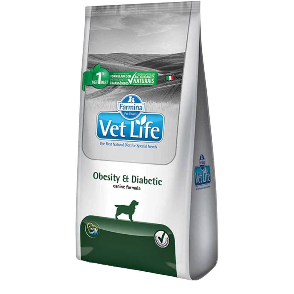 Alimento VetLife Obesity And Diabetic Para Perro 2Kg