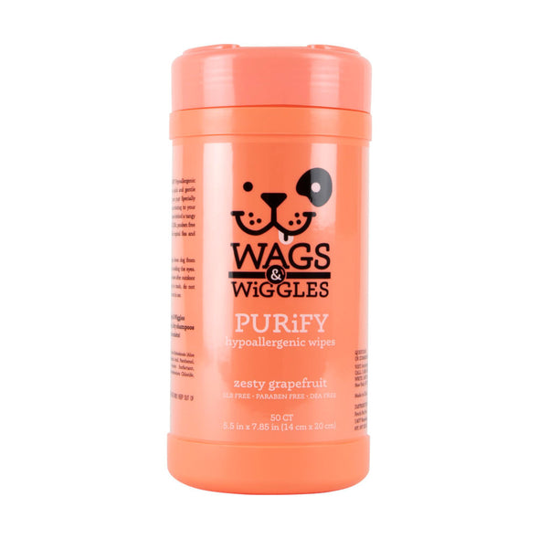 Wags & Wiggles Purify Paños Húmedos Hipoalergénicos