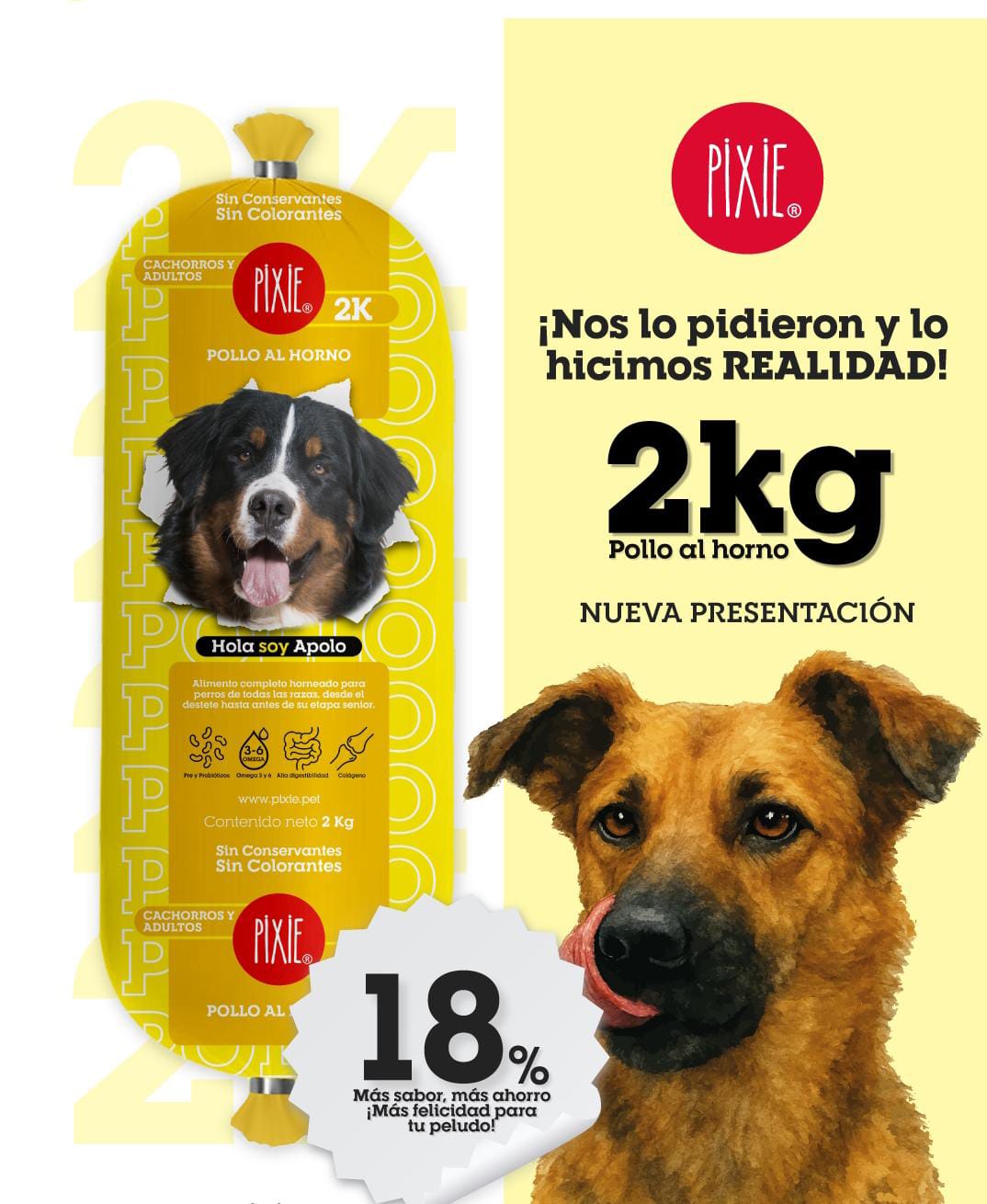 Pixie Pollo al Horno 2 kgs