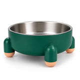 Comedero Elevado para Perros y Gatos con Plato de Acero Inoxidable