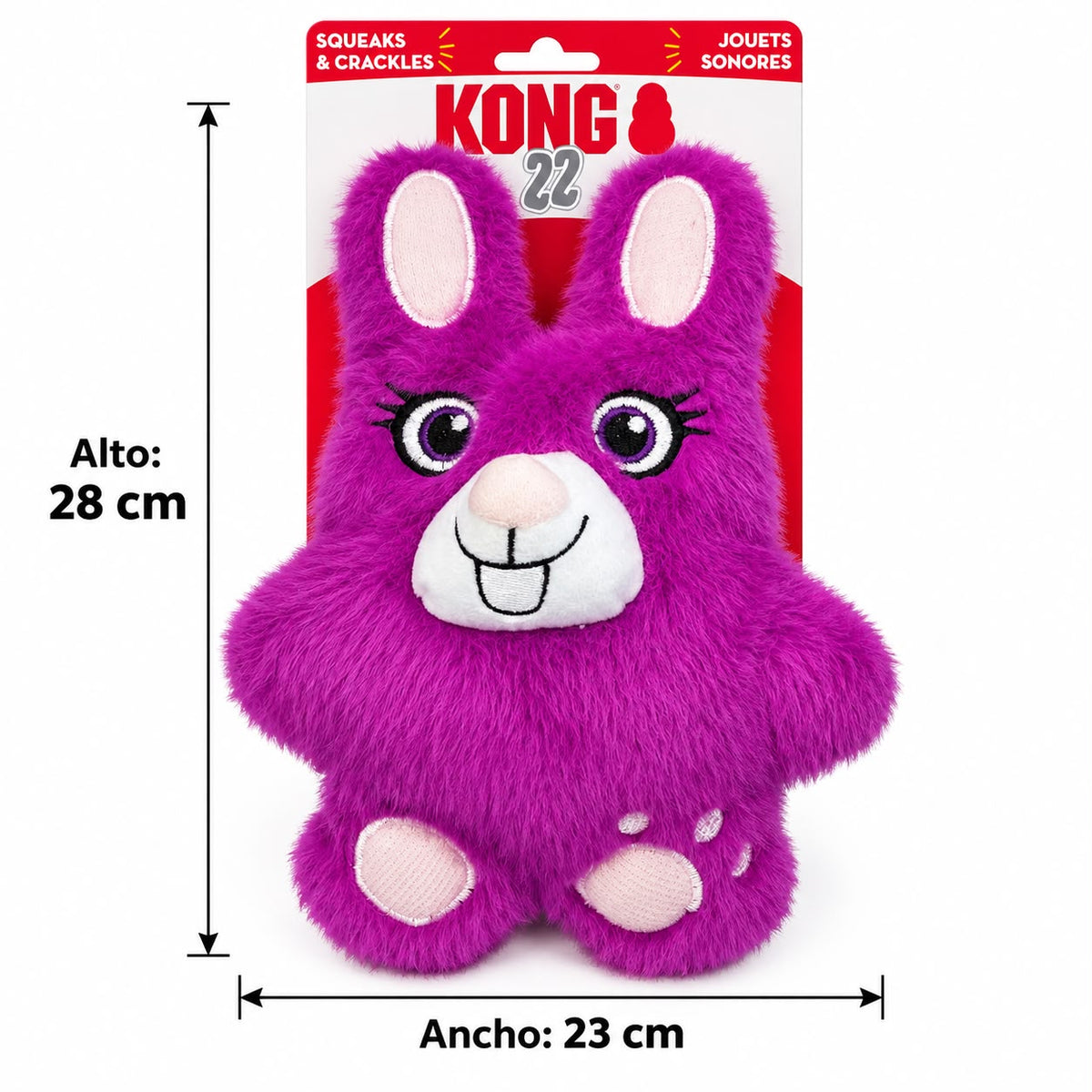 KONG Snuzzles Bunny – Conejo de Peluche con Sonido para Perros