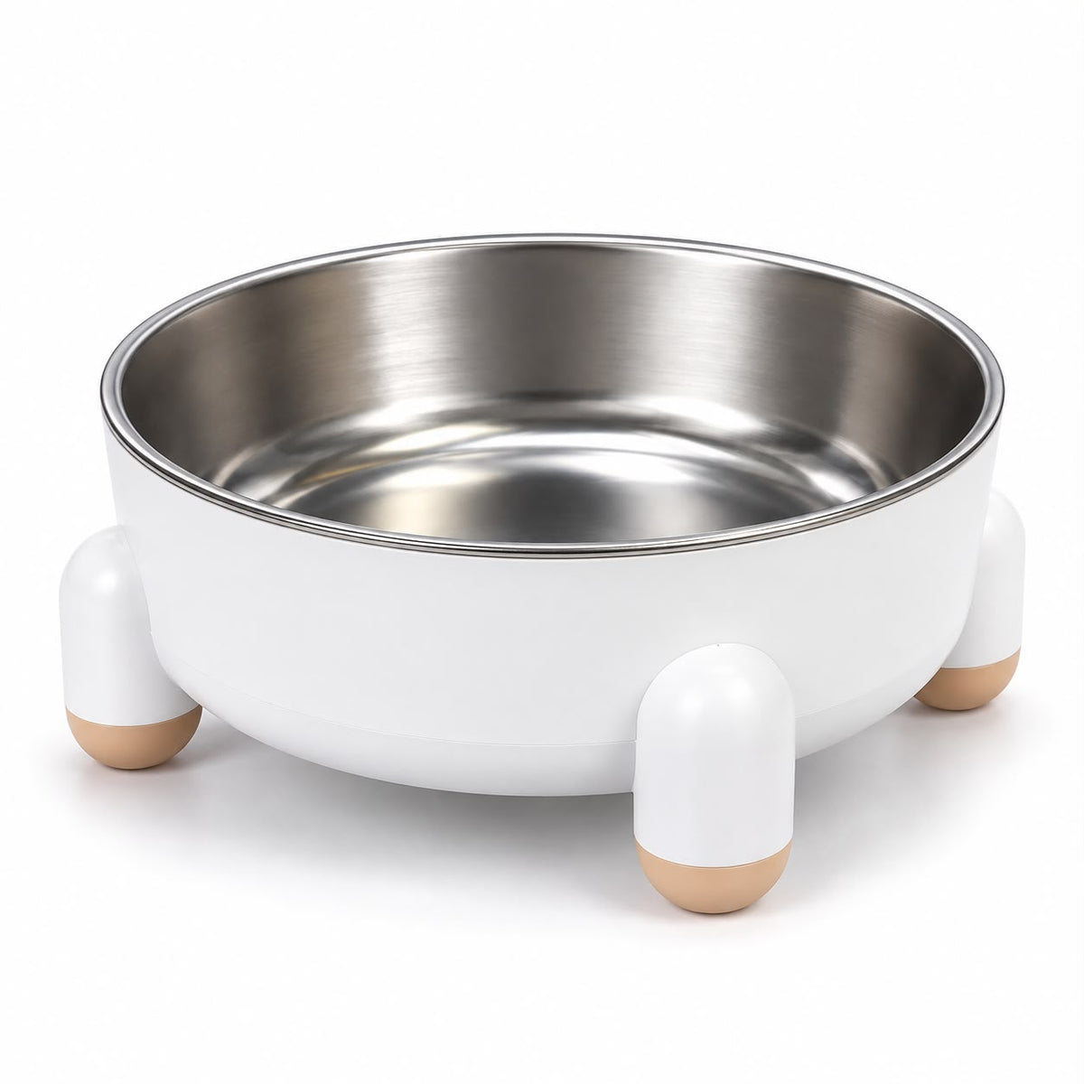 Comedero Elevado para Perros y Gatos con Plato de Acero Inoxidable
