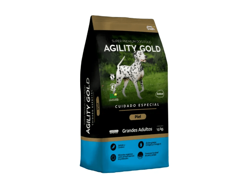 Alimento Para Perro Agility Gold Grandes Adultos Piel