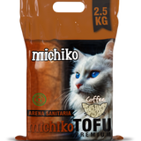 Arena Para Gato MIchiko Tofu Aroma a Cafe 2.5 Kg