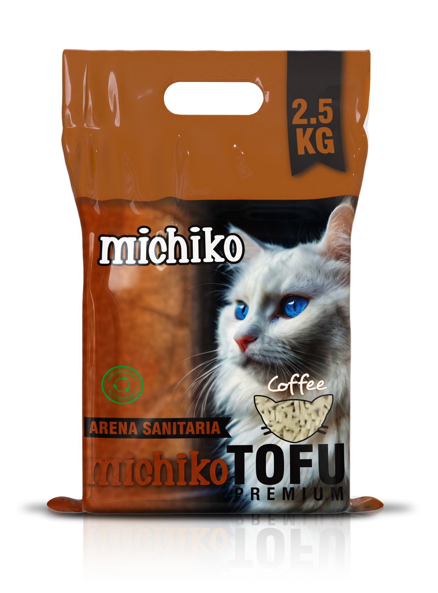 Arena Para Gato MIchiko Tofu Aroma a Cafe 2.5 Kg