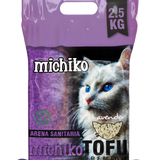 Arena Para Gato MIchiko Tofu Aroma a Lavanda 2.5 Kg