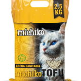 Arena Para Gato MIchiko Tofu Aroma a Limon 2.5 Kg