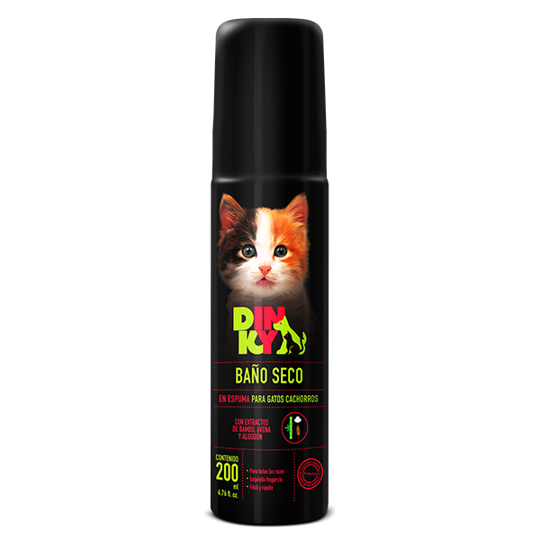 Baño Seco Dinky Espuma Gato Cachorro x 200 mL