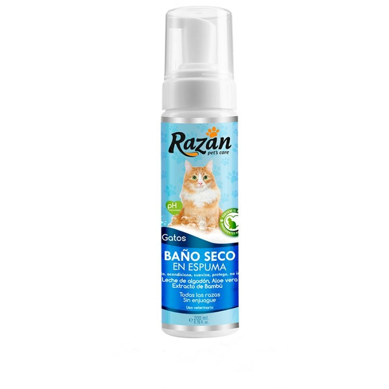 Baño Seco Razan Para Gatos 200 mL