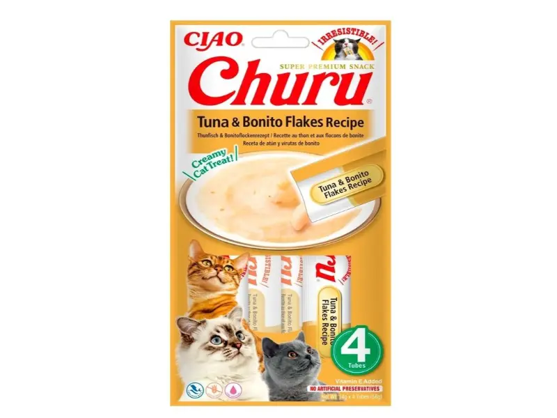 Snack Para Gato Churu Atun y Bonito