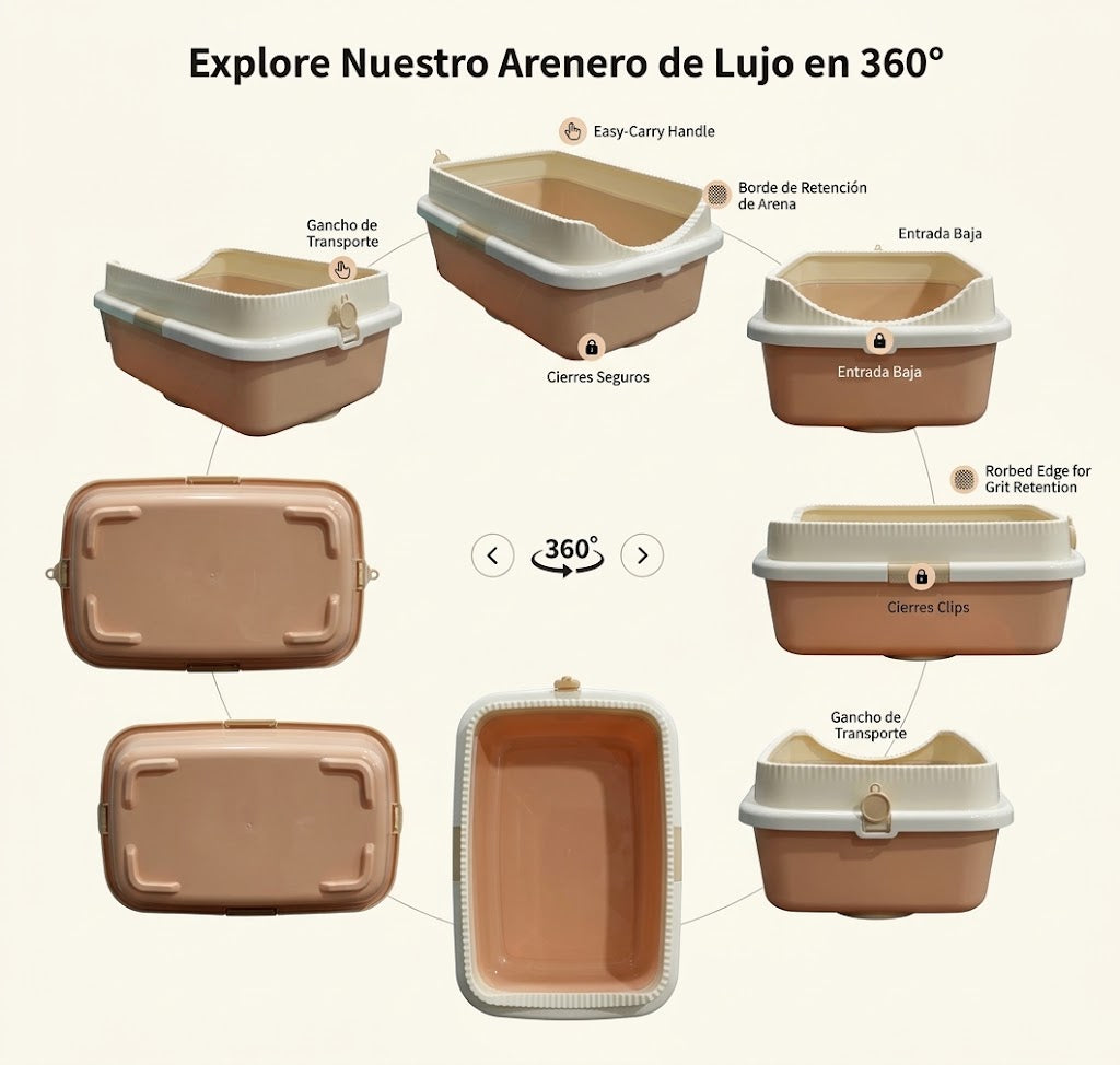 Arenera para Gatos Importada Doble Altura