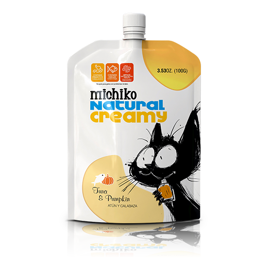 Michiko Yogurt Para Gato Sabor a Atun y Calabaza 100 Grs