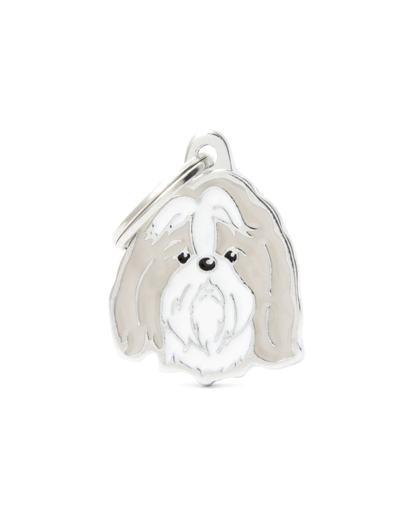 Placa de Identificación Shih Tzu Gris
