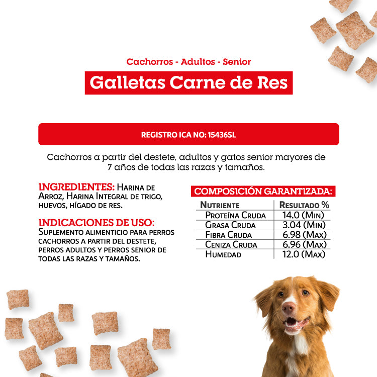 PIXIE GALLETA CARNE DE RES