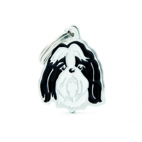 Placa de Identificación Shih Tzu Negro