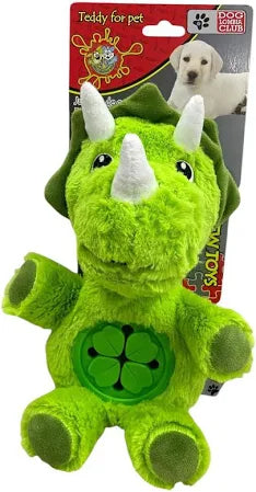 Juguete Peluche Dispensador Dinosaurio para Perro