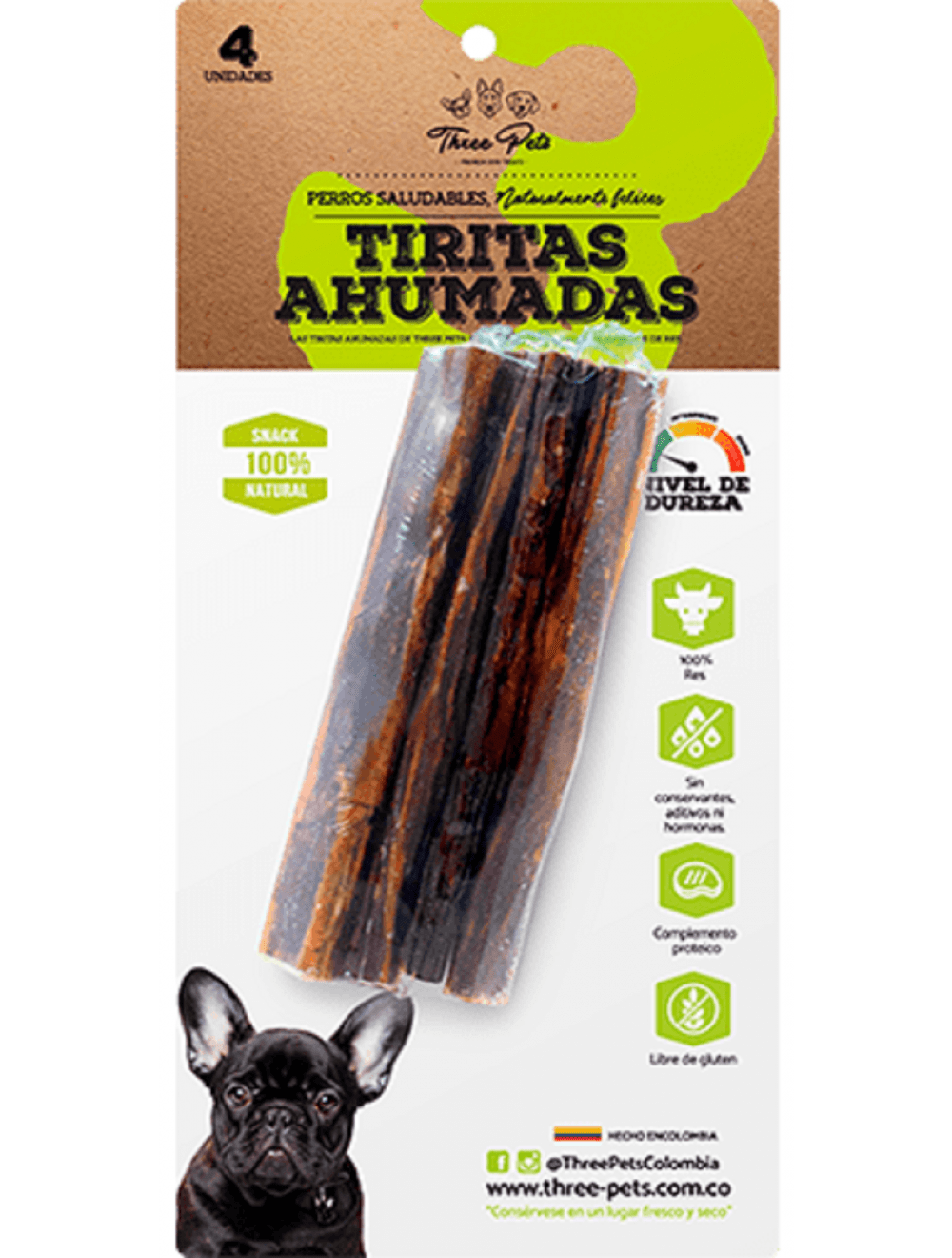 Snack Para Perro Tiritas Ahumadas 4 unidades