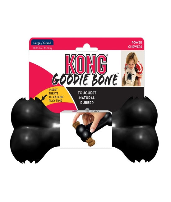 Juguete Para Perro Kong Caucho  Extreme Hueso